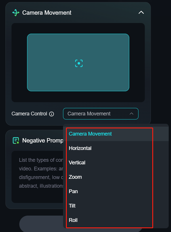 camera movement