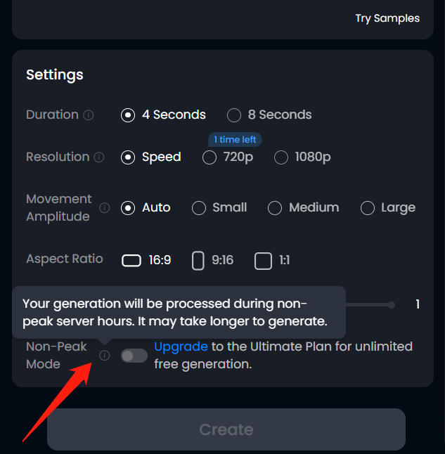 non peak mode